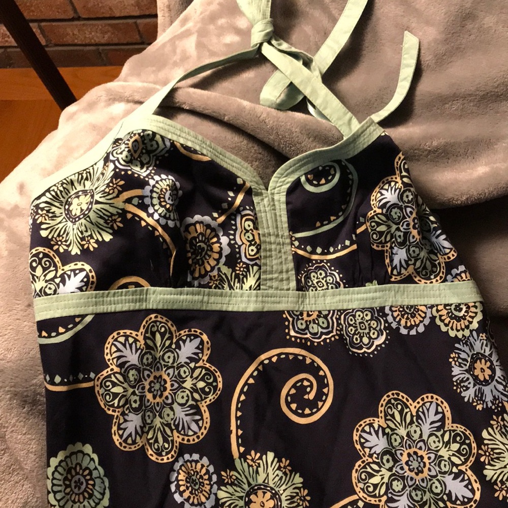ANN TAYLOR LOFT HALTER DRESS EUC